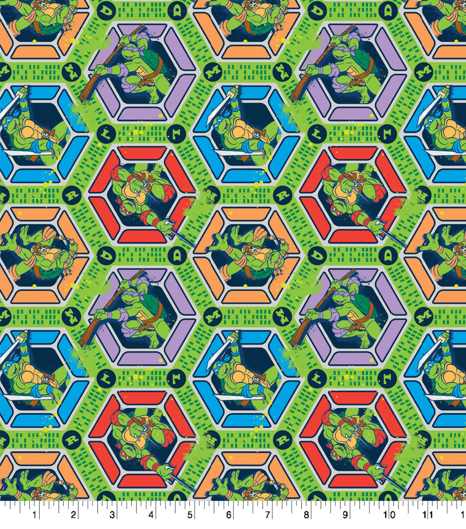 Nickelodeon Teenage Muntant Ninja Turtles Cotton Fabric